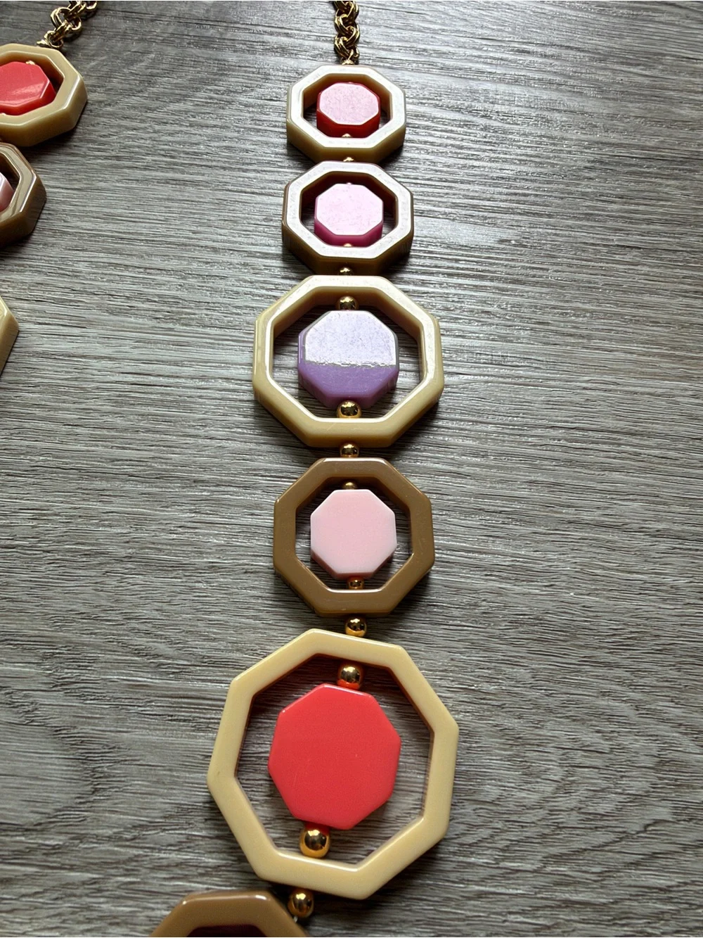 Vintage Kate Spade Frame of Mind Octagonal Statement Necklace - Cece Drake PLL